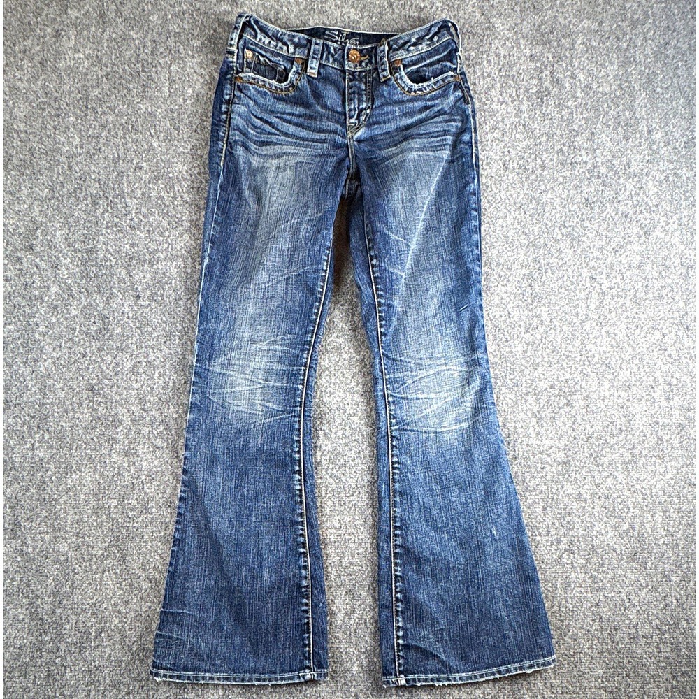 Vintage Silver Jeans Co Suki Flare Low Rise Curvy Jeans - Size 26